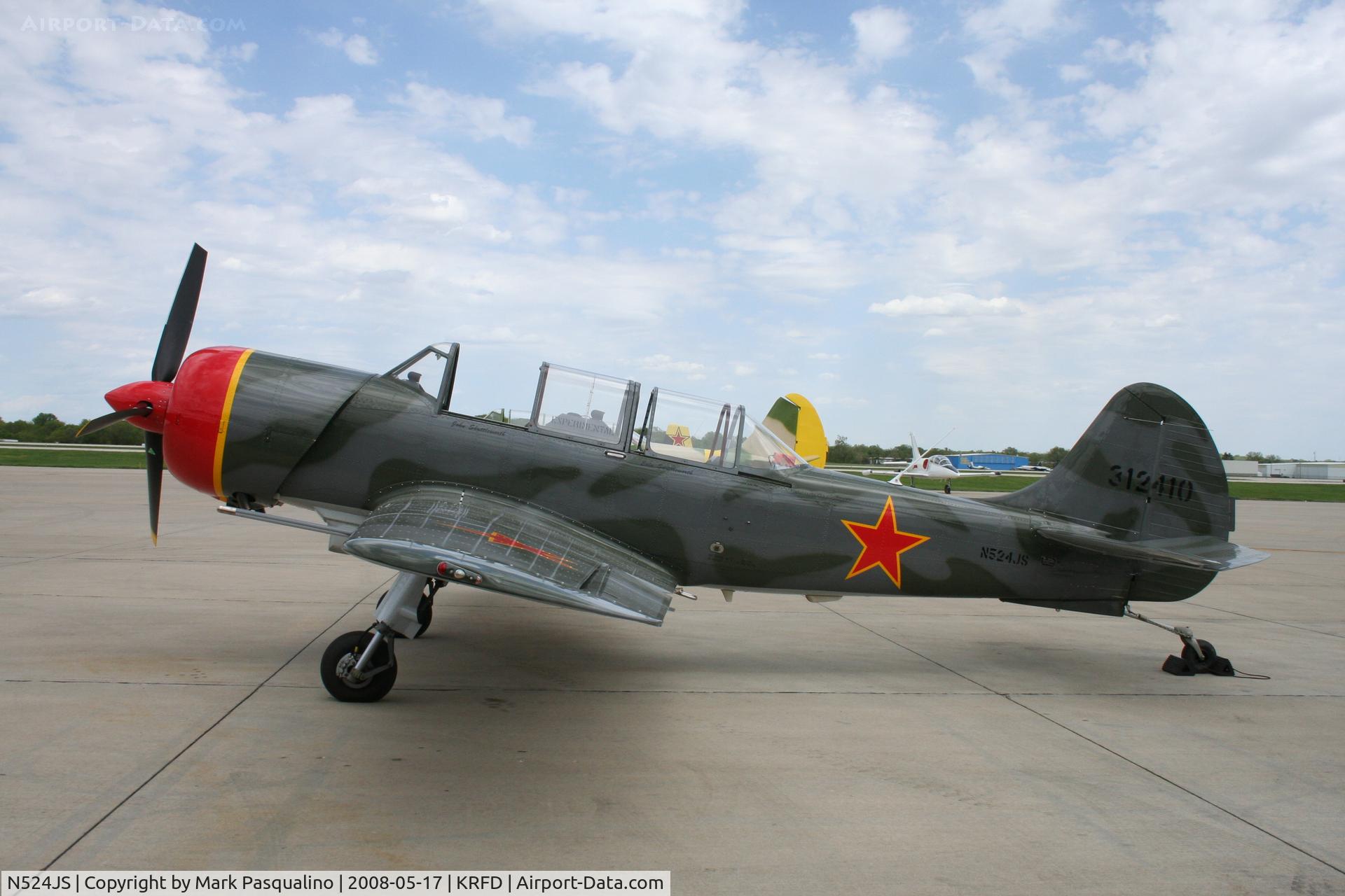 N524JS, 2003 Yakovlev (Aerostar) Yak-52TW C/N 0312410, YAK-52TW