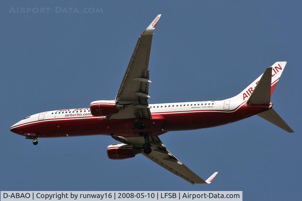 D-ABAO, 1998 Boeing 737-86J C/N 28069, landing on rwy 34 - ILS-34 approach