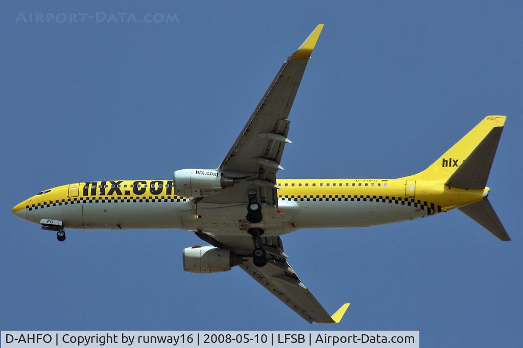D-AHFO, 2000 Boeing 737-8K5 C/N 27987, landing on rwy 34 - ILS-34 approach