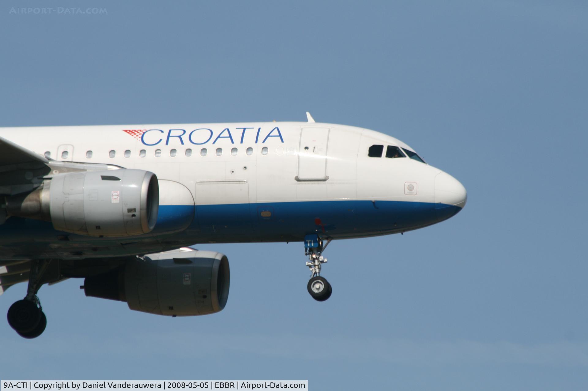 9A-CTI, 1999 Airbus A319-112 C/N 1029, arrival of flight OU456 to rwy 02