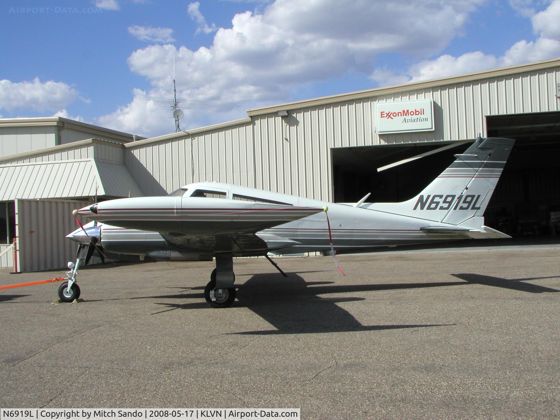 N6919L, 1965 Cessna 310K C/N 310K0019, Parked on the ramp at Airlake.