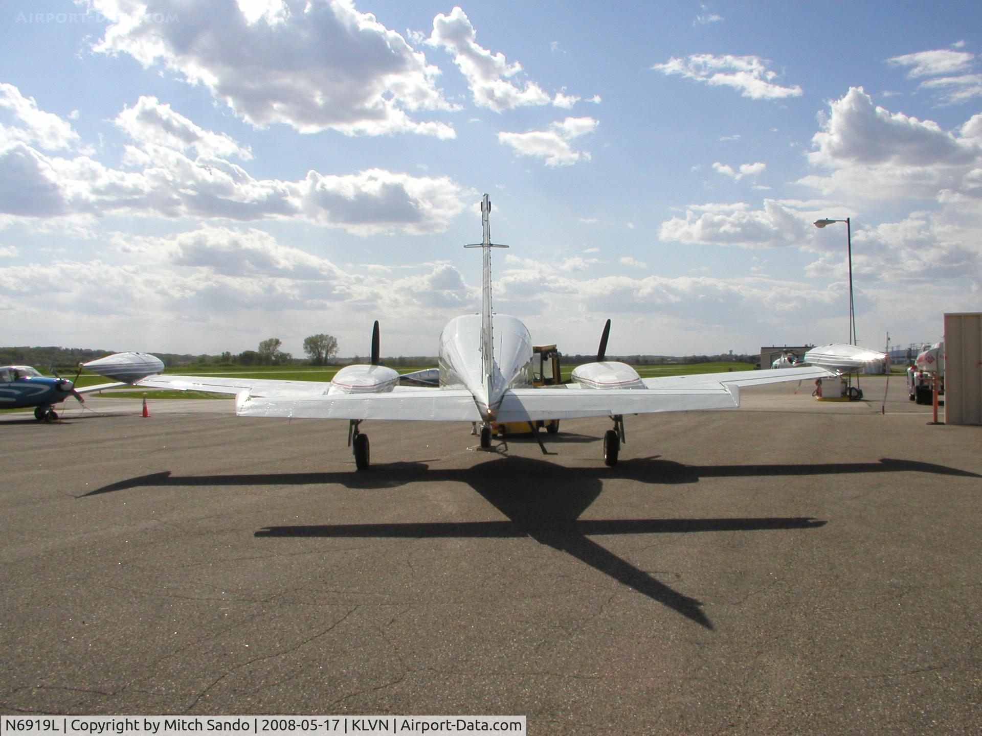 N6919L, 1965 Cessna 310K C/N 310K0019, Parked on the ramp at Airlake.