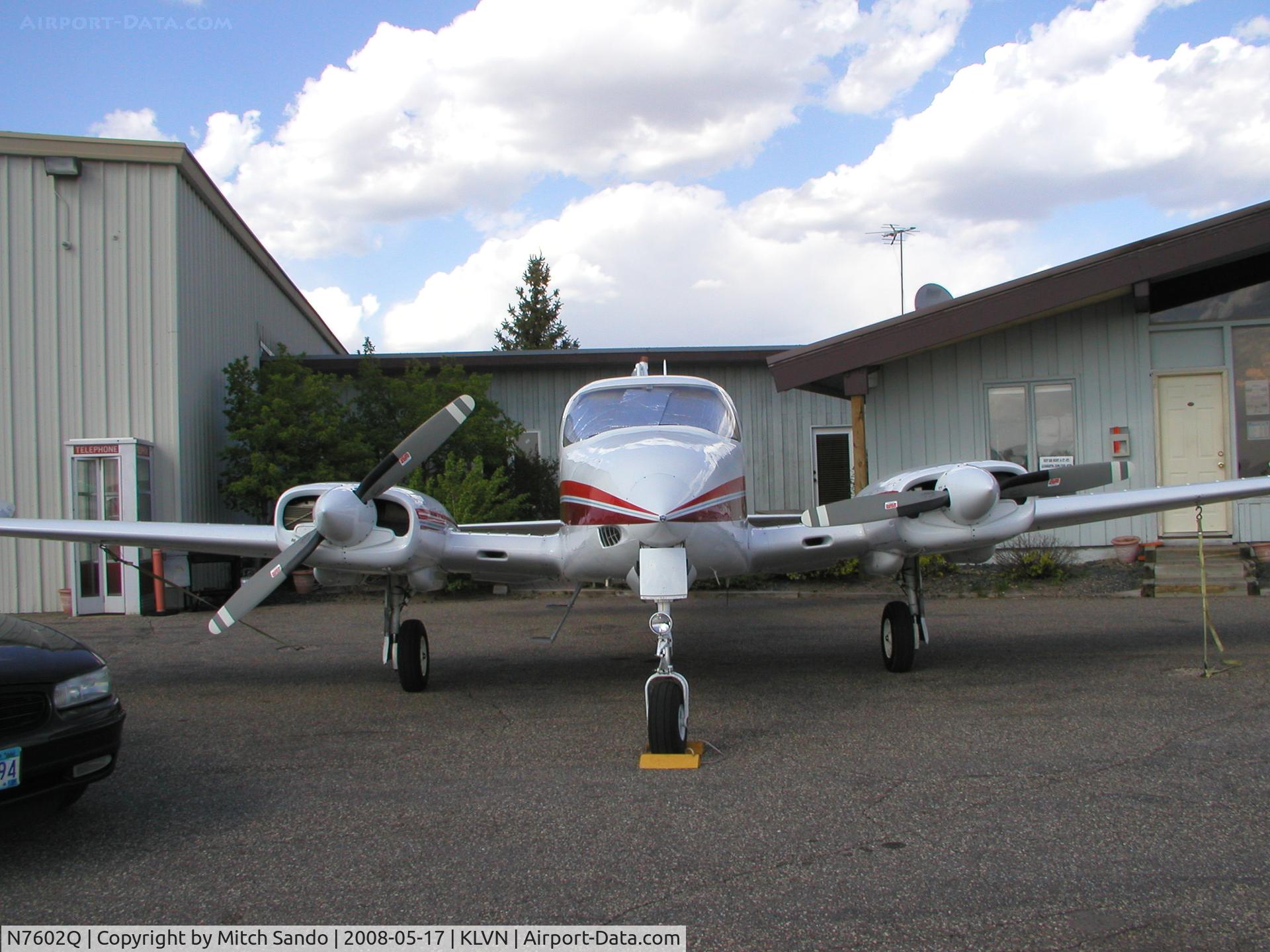 N7602Q, 1970 Cessna 310Q C/N 310Q0102, Parked on the ramp at Airlake.