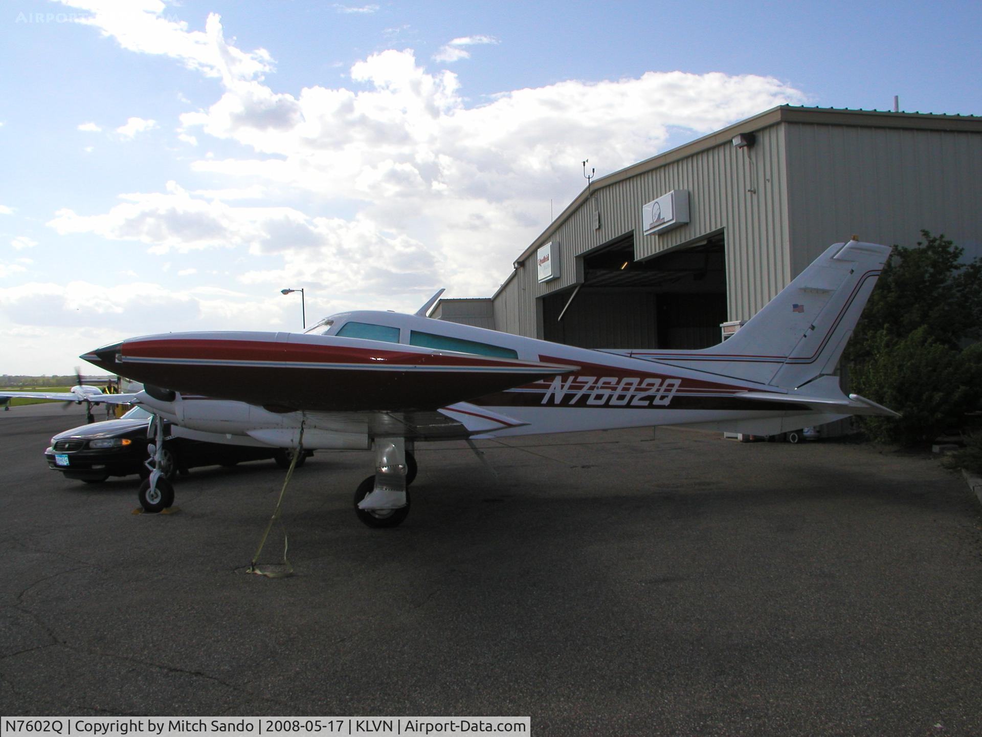 N7602Q, 1970 Cessna 310Q C/N 310Q0102, Parked on the ramp at Airlake.