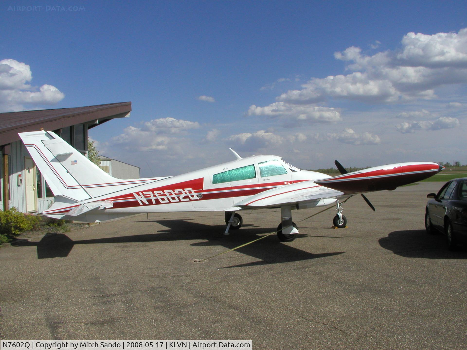 N7602Q, 1970 Cessna 310Q C/N 310Q0102, Parked on the ramp at Airlake.