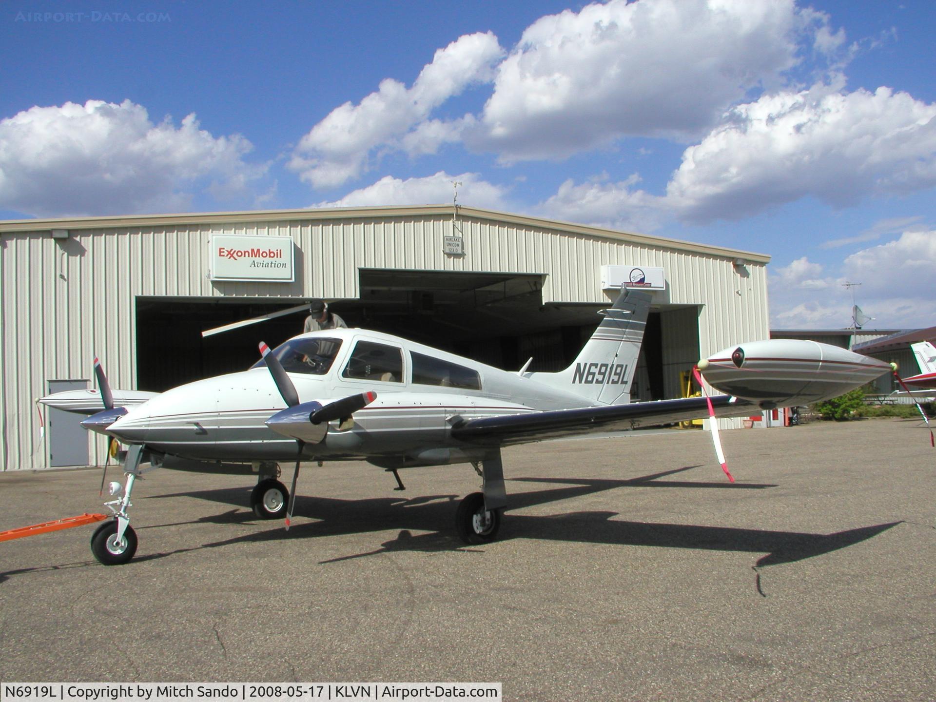 N6919L, 1965 Cessna 310K C/N 310K0019, Parked on the ramp at Airlake.