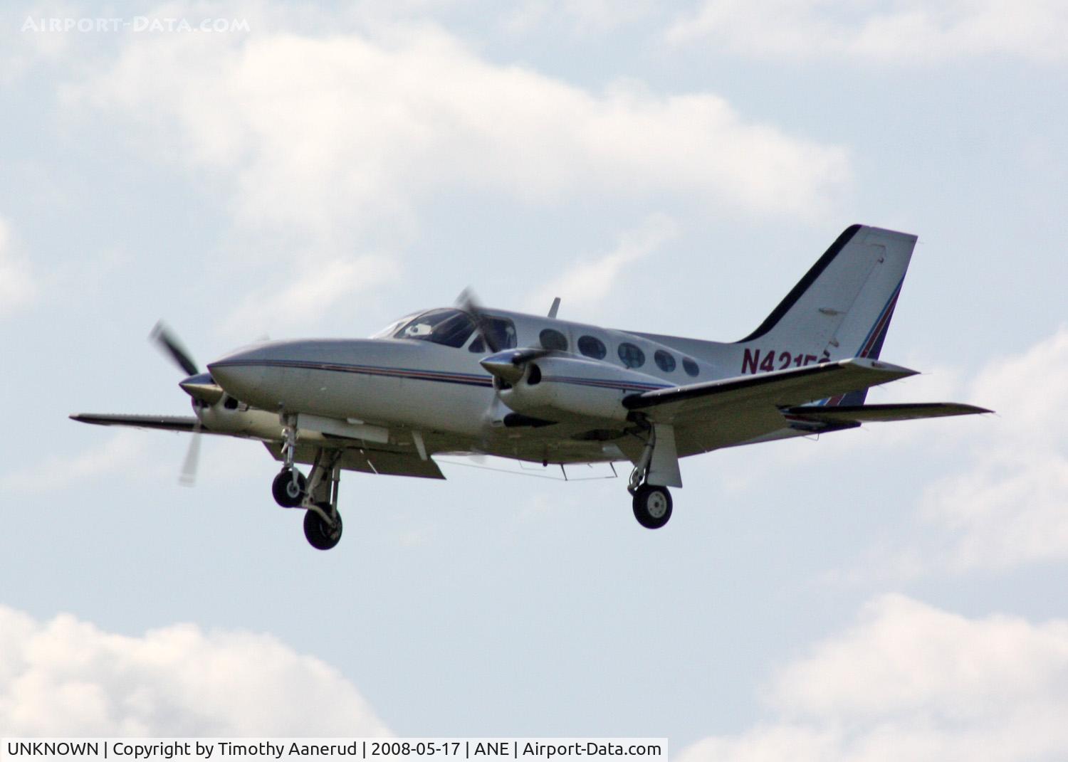 UNKNOWN, Miscellaneous Various C/N unknown, Landing runway 36, could be N421FC or N421ES