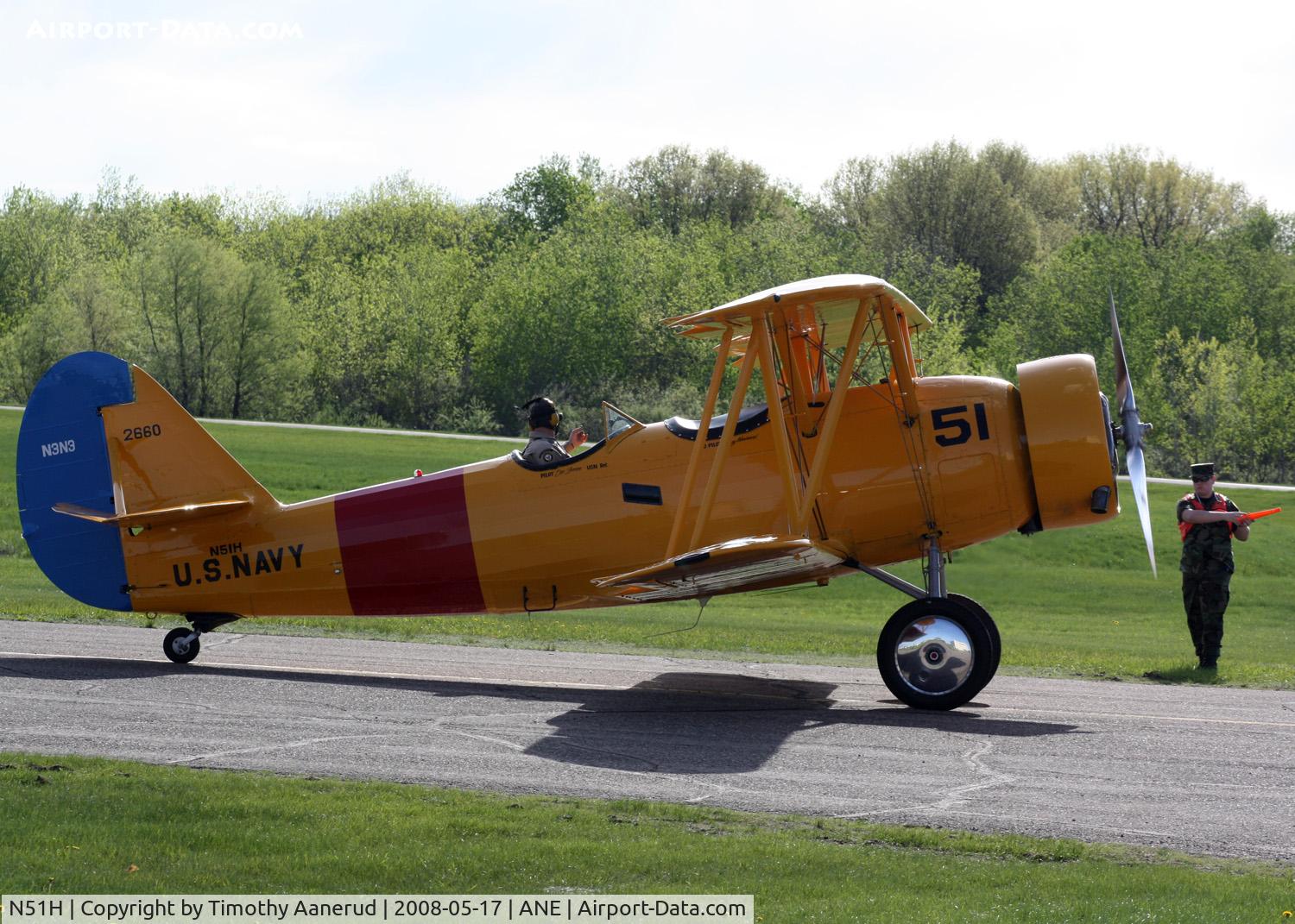 N51H, 1941 Naval Aircraft Factory N3N-3 C/N 2660, Blaine Aviation Weekend 2008