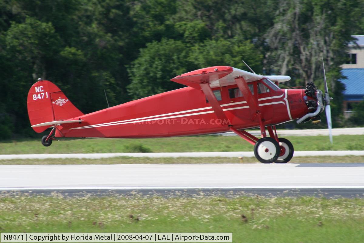 N8471, 1929 Stinson SM-2AA C/N 1069, Stinson SM-2AA Detroiter