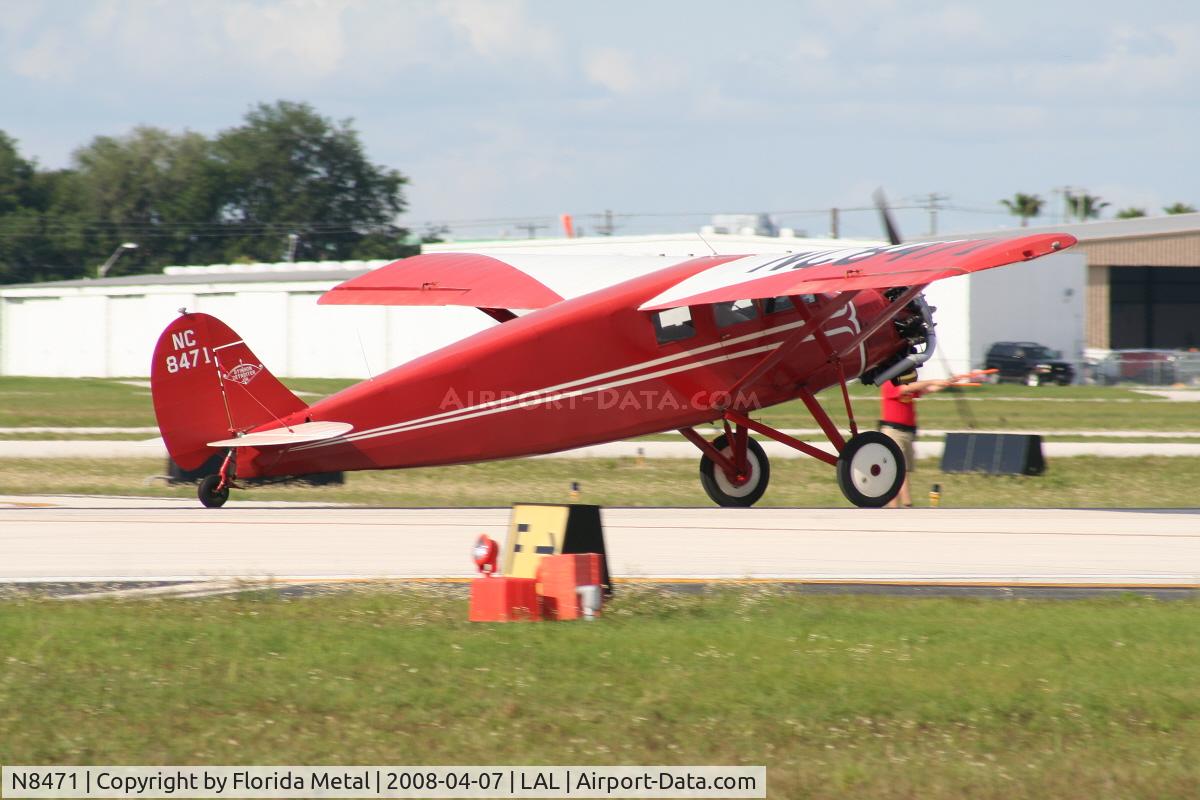 N8471, 1929 Stinson SM-2AA C/N 1069, Stinson SM-2AA Detroiter