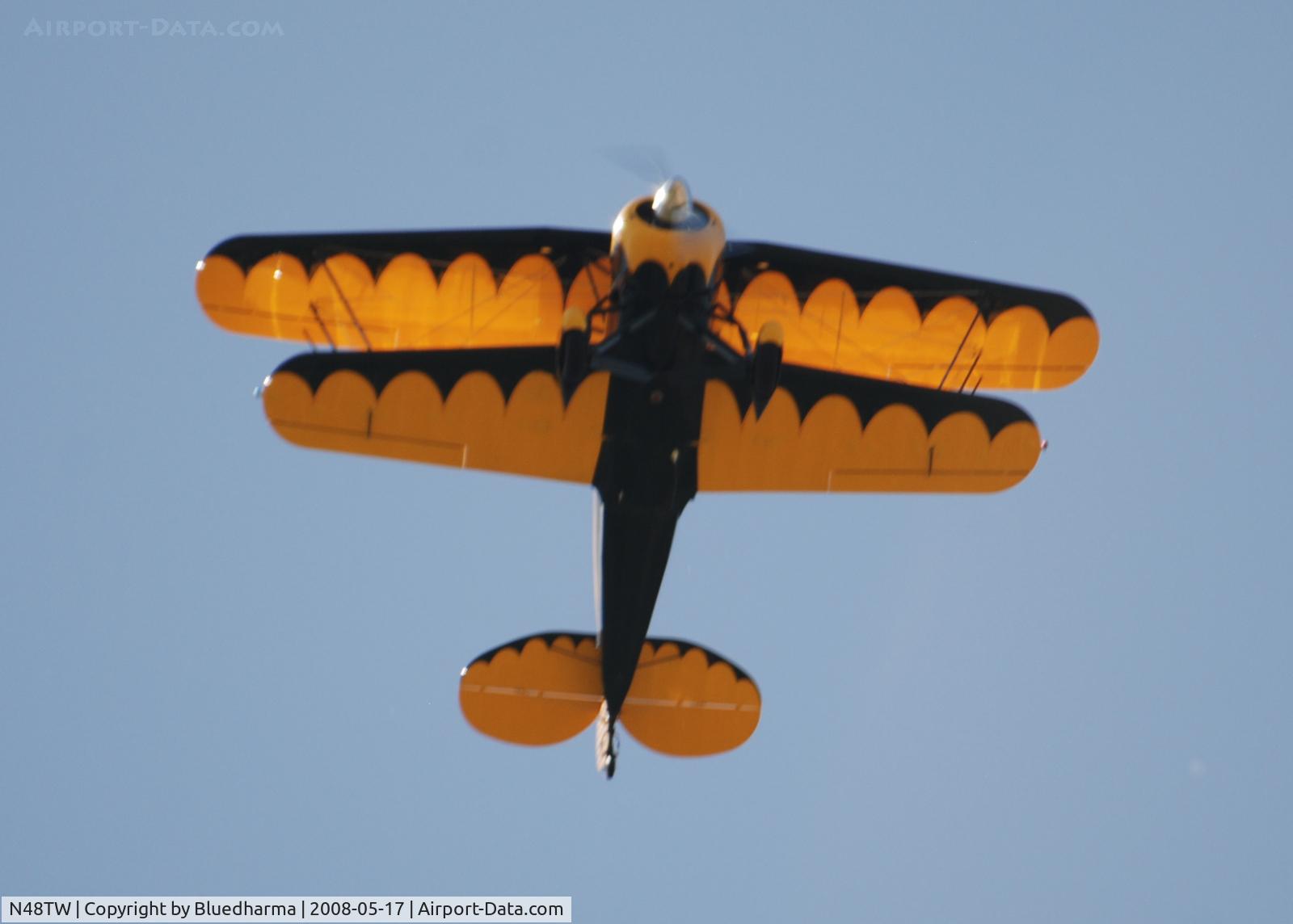 N48TW, 2003 WACO Taperwing T-10 Replica C/N 2501, Flight over West Denver.