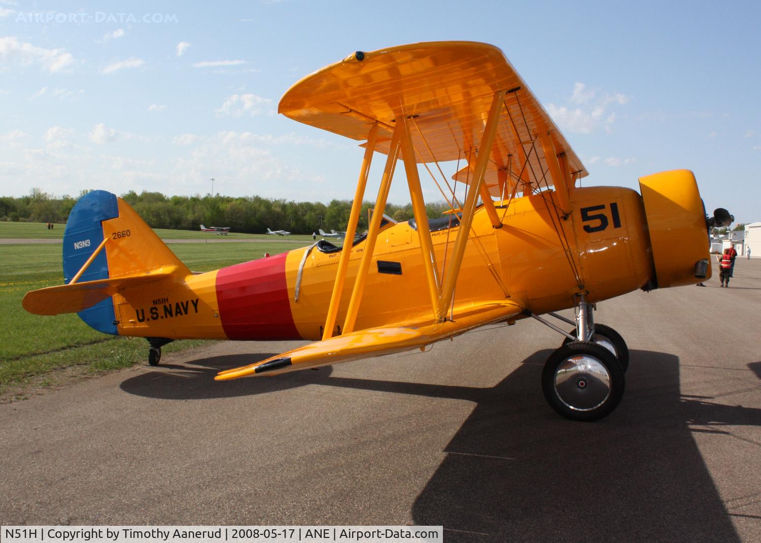 N51H, 1941 Naval Aircraft Factory N3N-3 C/N 2660, Blaine Aviation Weekend 2008
