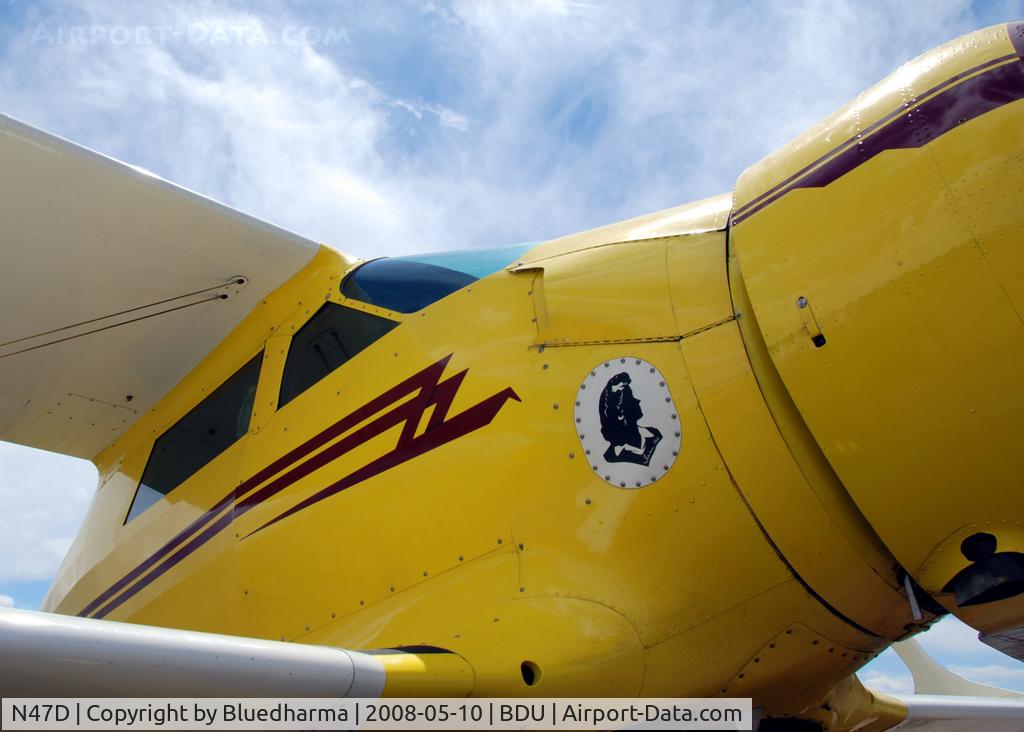 N47D, 1939 Beech D-17R C/N 289, Staggerwing parked for display at Boulder's Open House 2008.