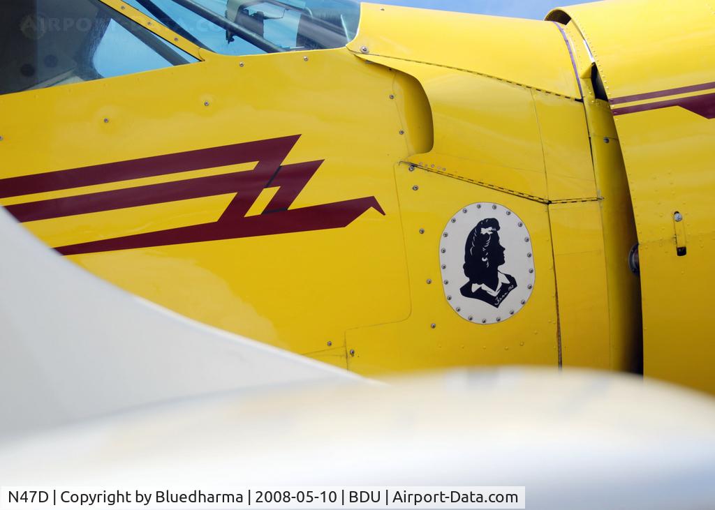 N47D, 1939 Beech D-17R C/N 289, Staggerwing parked for display at Boulder's Open House 2008.