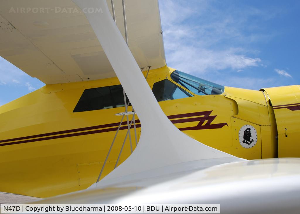 N47D, 1939 Beech D-17R C/N 289, Staggerwing parked for display at Boulder's Open House 2008.