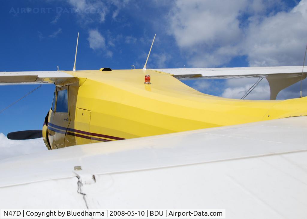 N47D, 1939 Beech D-17R C/N 289, Staggerwing parked for display at Boulder's Open House 2008.