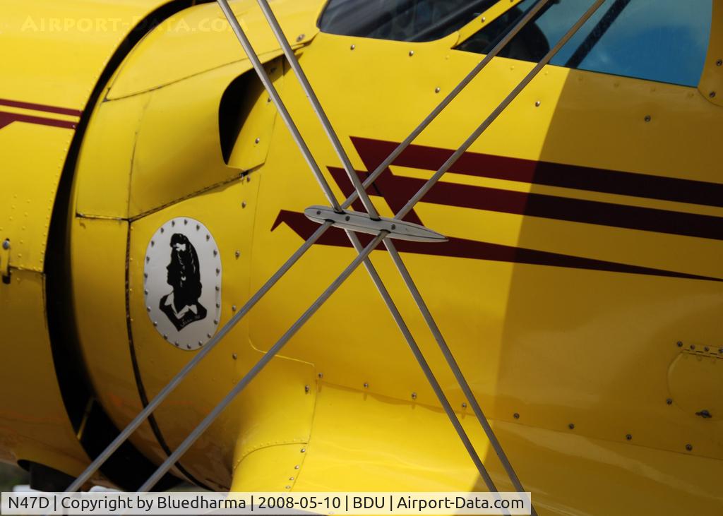 N47D, 1939 Beech D-17R C/N 289, Staggerwing parked for display at Boulder's Open House 2008.