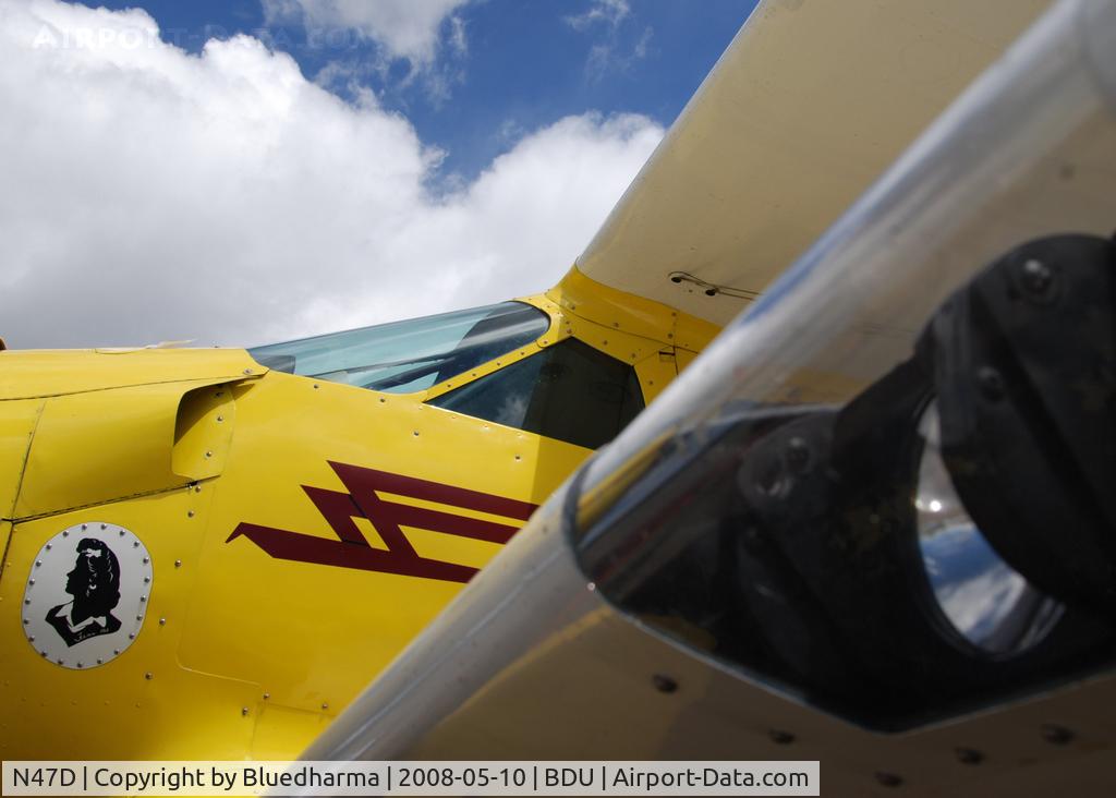 N47D, 1939 Beech D-17R C/N 289, Staggerwing parked for display at Boulder's Open House 2008.