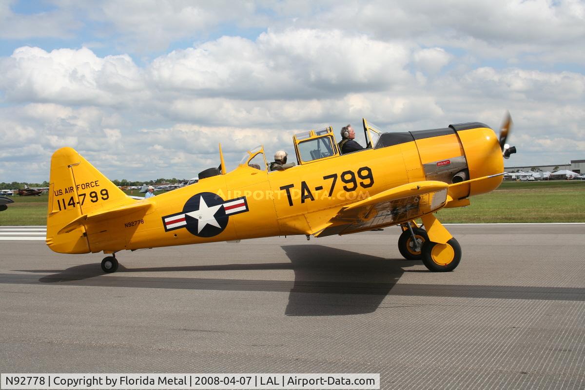 N92778, North American AT-6G Texan C/N 182-486 (51-14799), AT-6