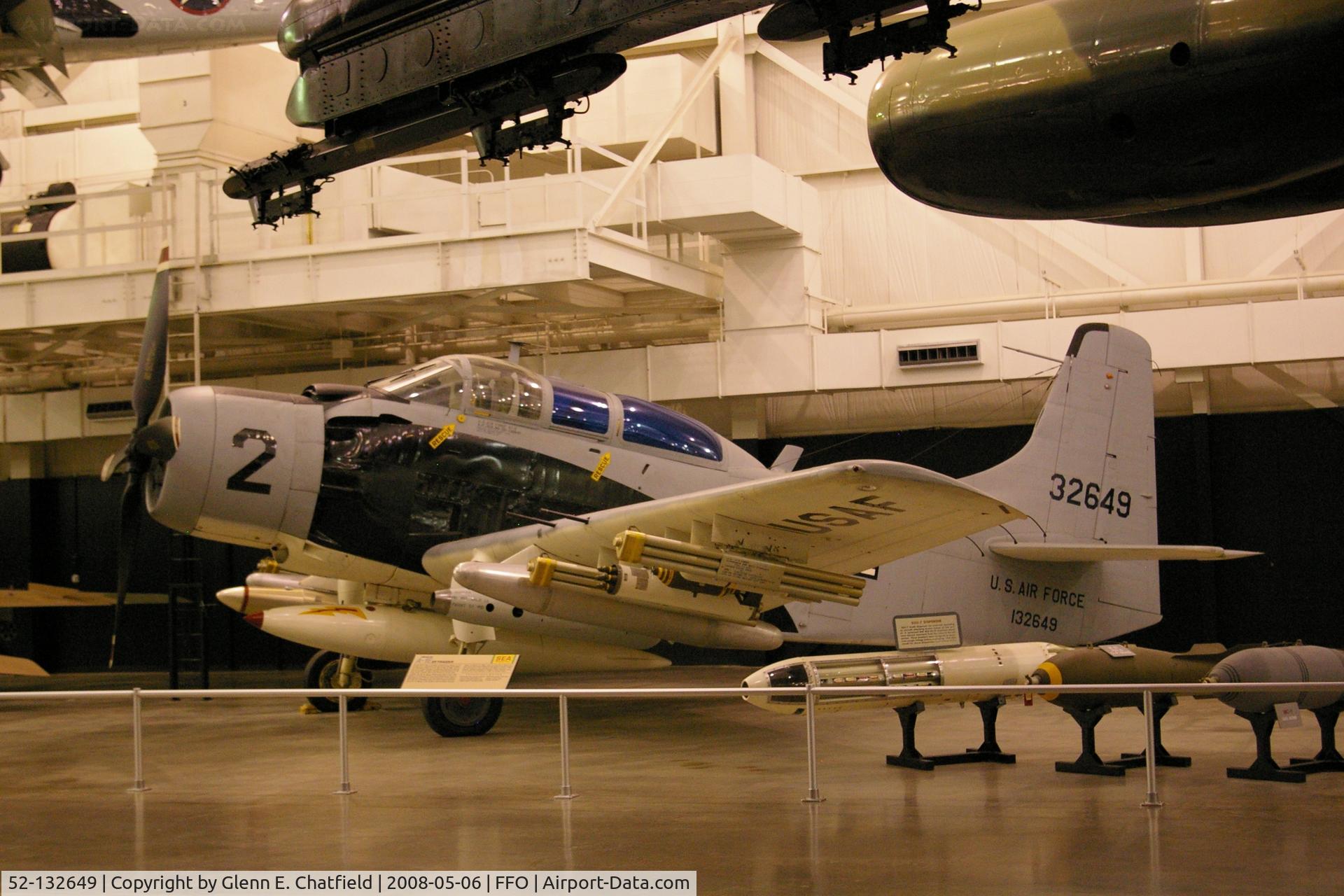 52-132649, 1952 Douglas A-1E Skyraider C/N 9506, A-1E Medal of Honor winner flew in Vietnam, now at the Air Force Museum. USAF redesignated it as 52-132649