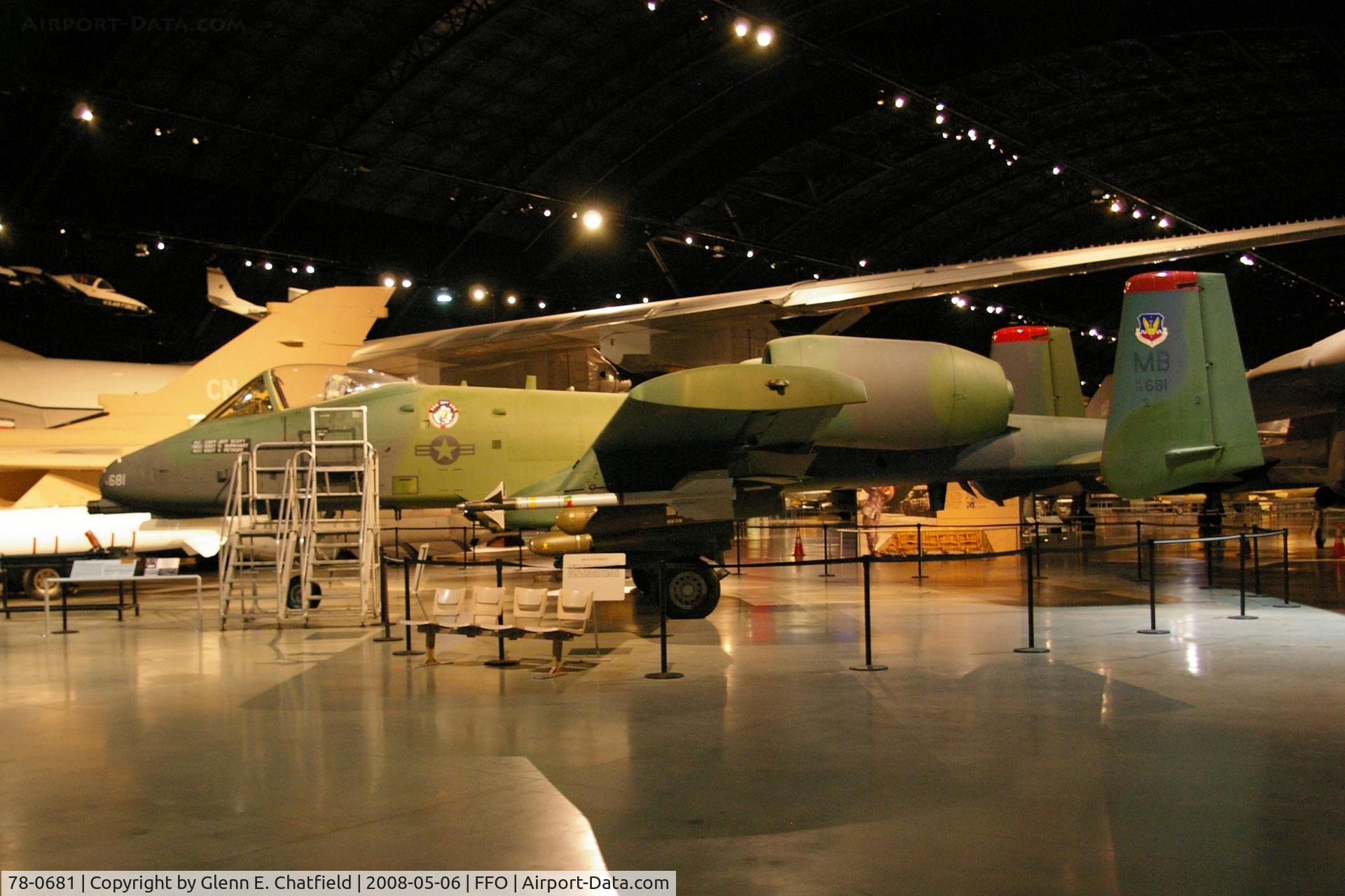 78-0681, 1978 Fairchild Republic A-10A Thunderbolt II C/N A10-0301, At the National Museum of the U.S. Air Force. 