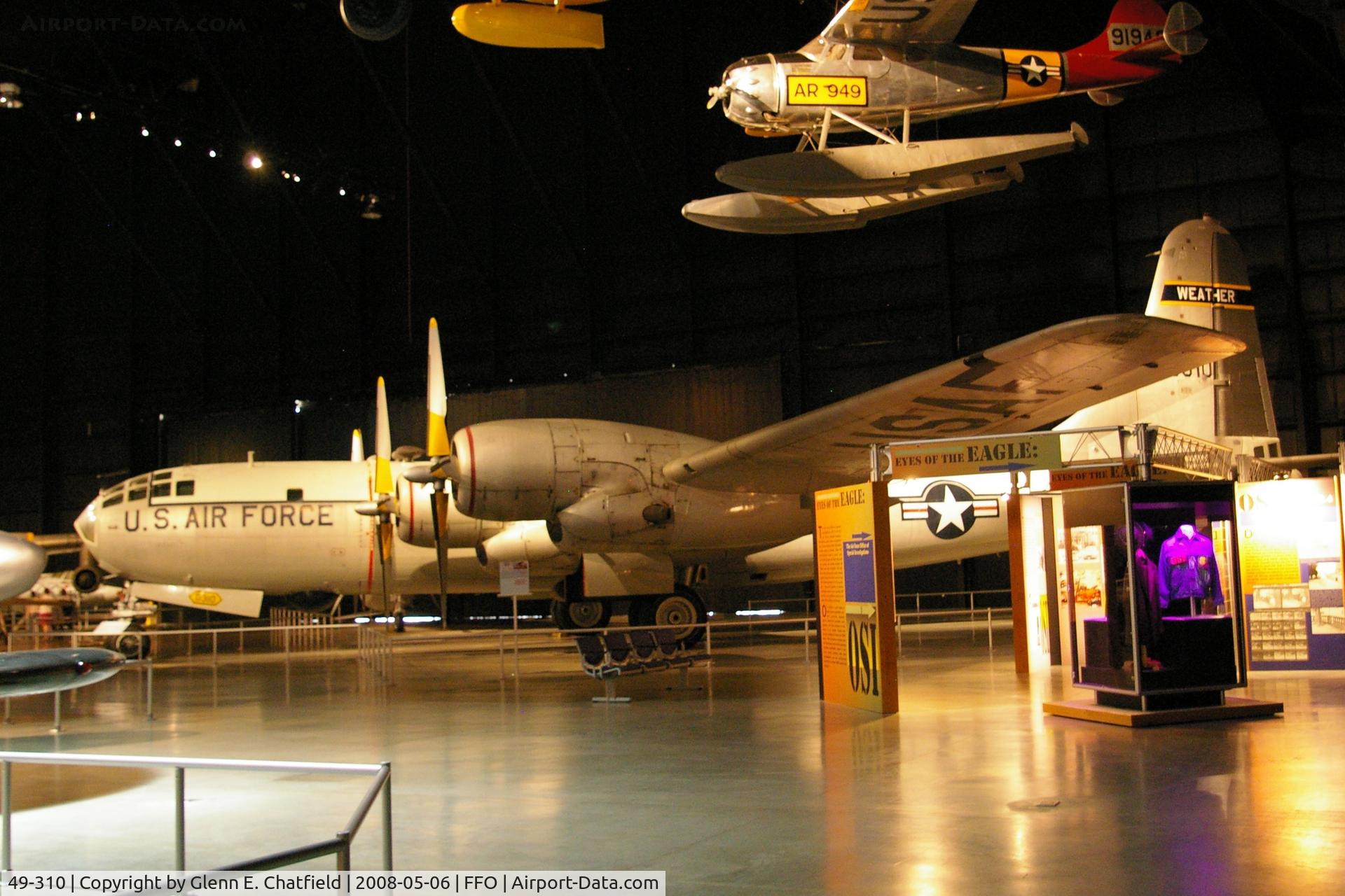 49-310, 1949 Boeing B-50D-115-BO Superfortress C/N 16086, Weather Recon model, at the National Museum of the U.S. Air Force