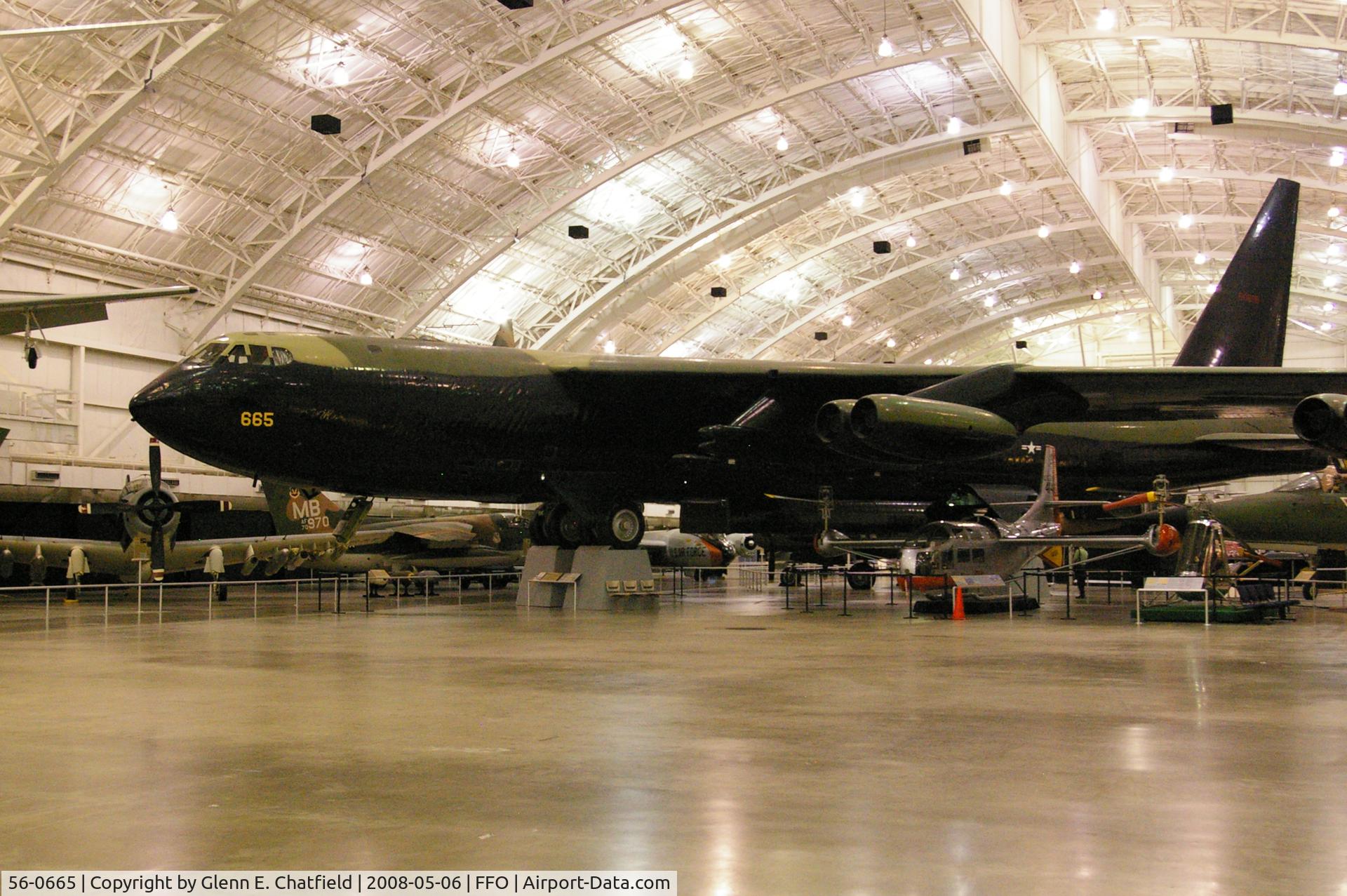 56-0665, 1956 Boeing B-52D-30-BW Stratofortress C/N 464036, Mounted inside the National Museum of the U.S. Air Force