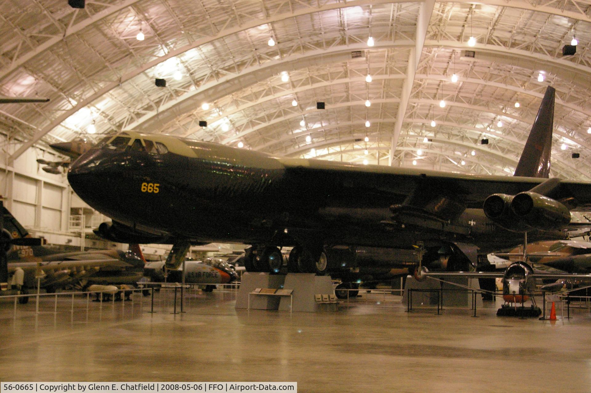 56-0665, 1956 Boeing B-52D-30-BW Stratofortress C/N 464036, Mounted inside the National Museum of the U.S. Air Force