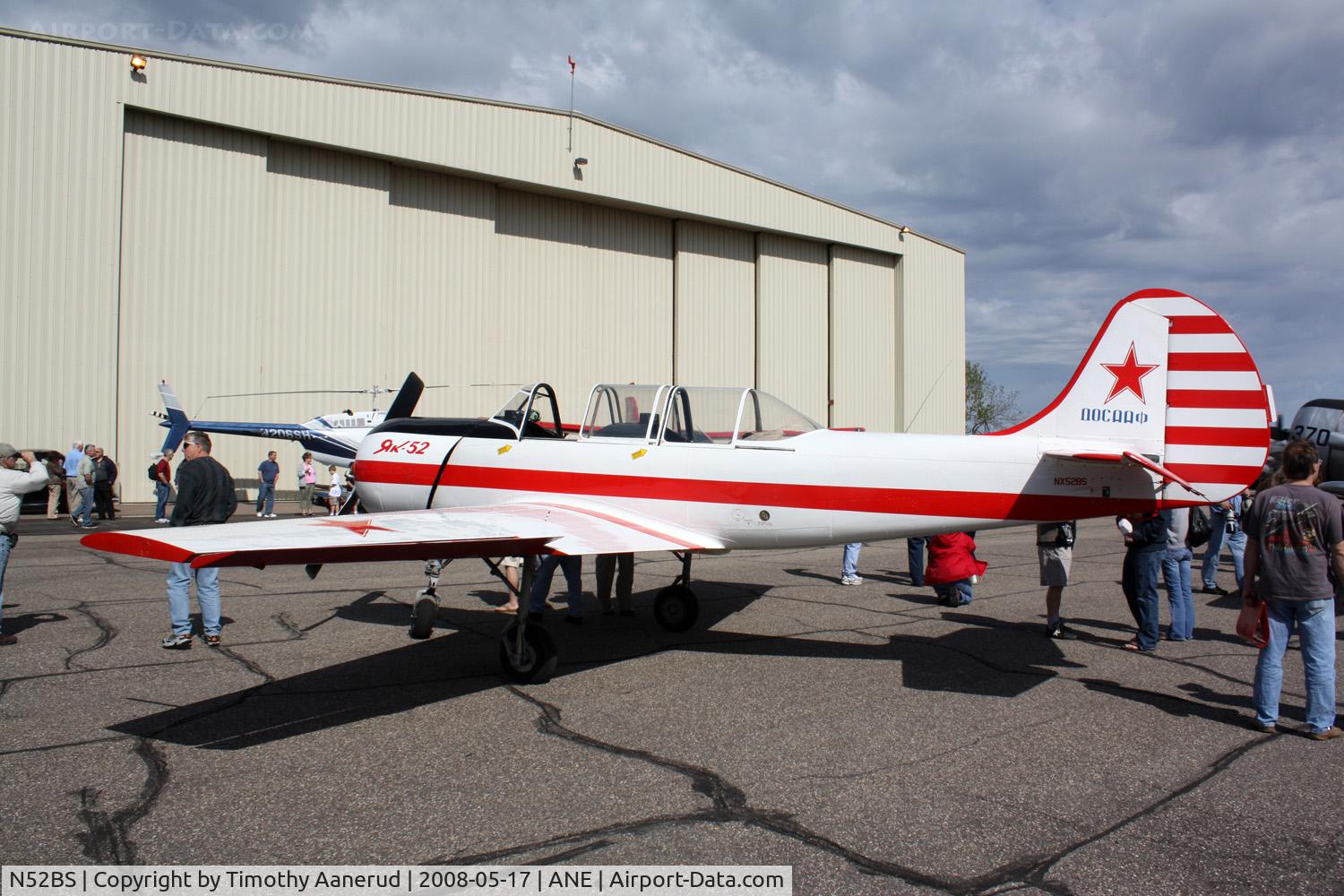 N52BS, 1987 Yakovlev Yak-52 C/N 877504, Blaine Aviation Weekend 2008