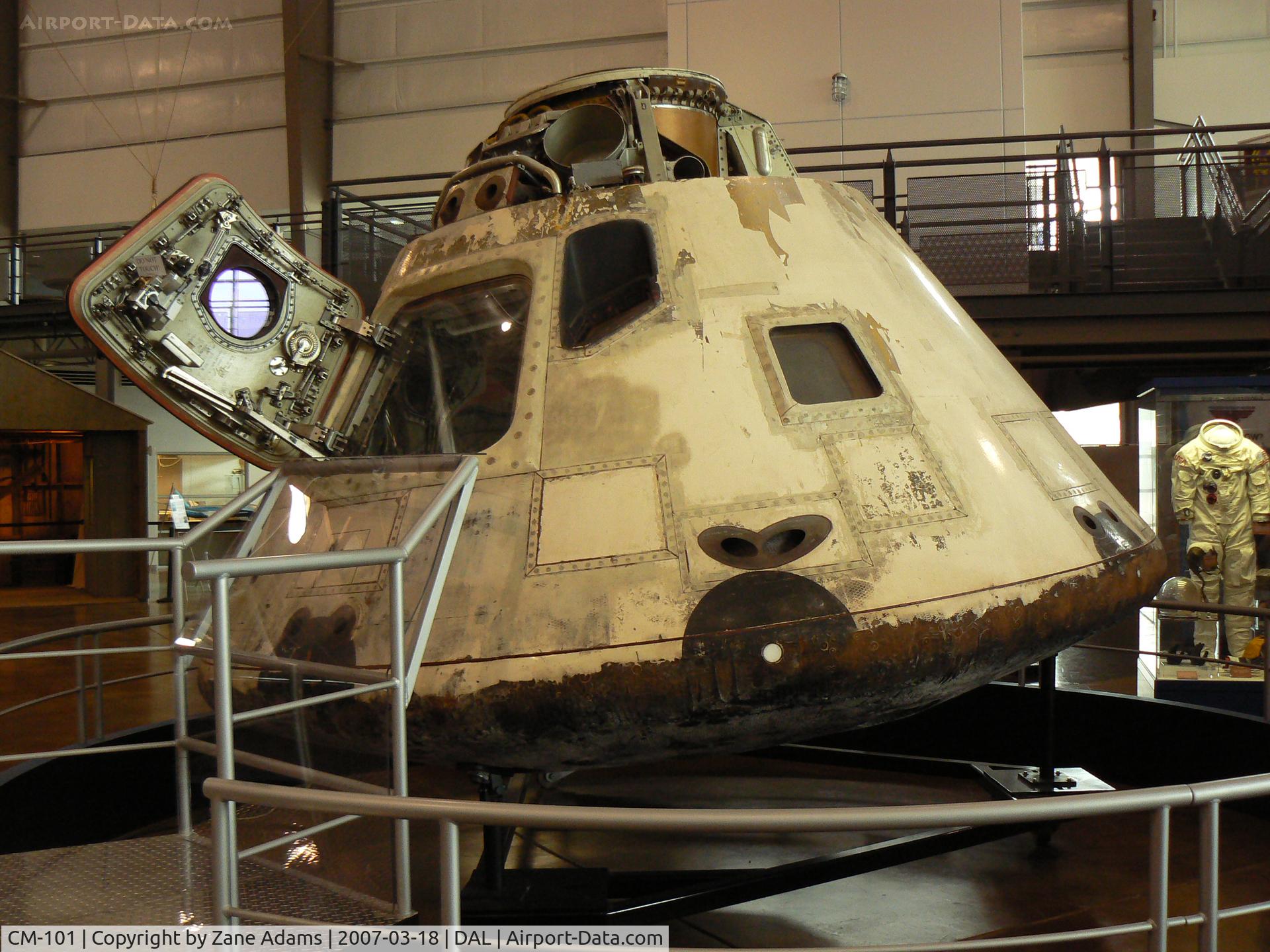 CM-101, 1968 North American Apollo Command Module C/N CSM-101, Apollo 7 Command Module at Frontiers of Flight Museum, Dallas, TX