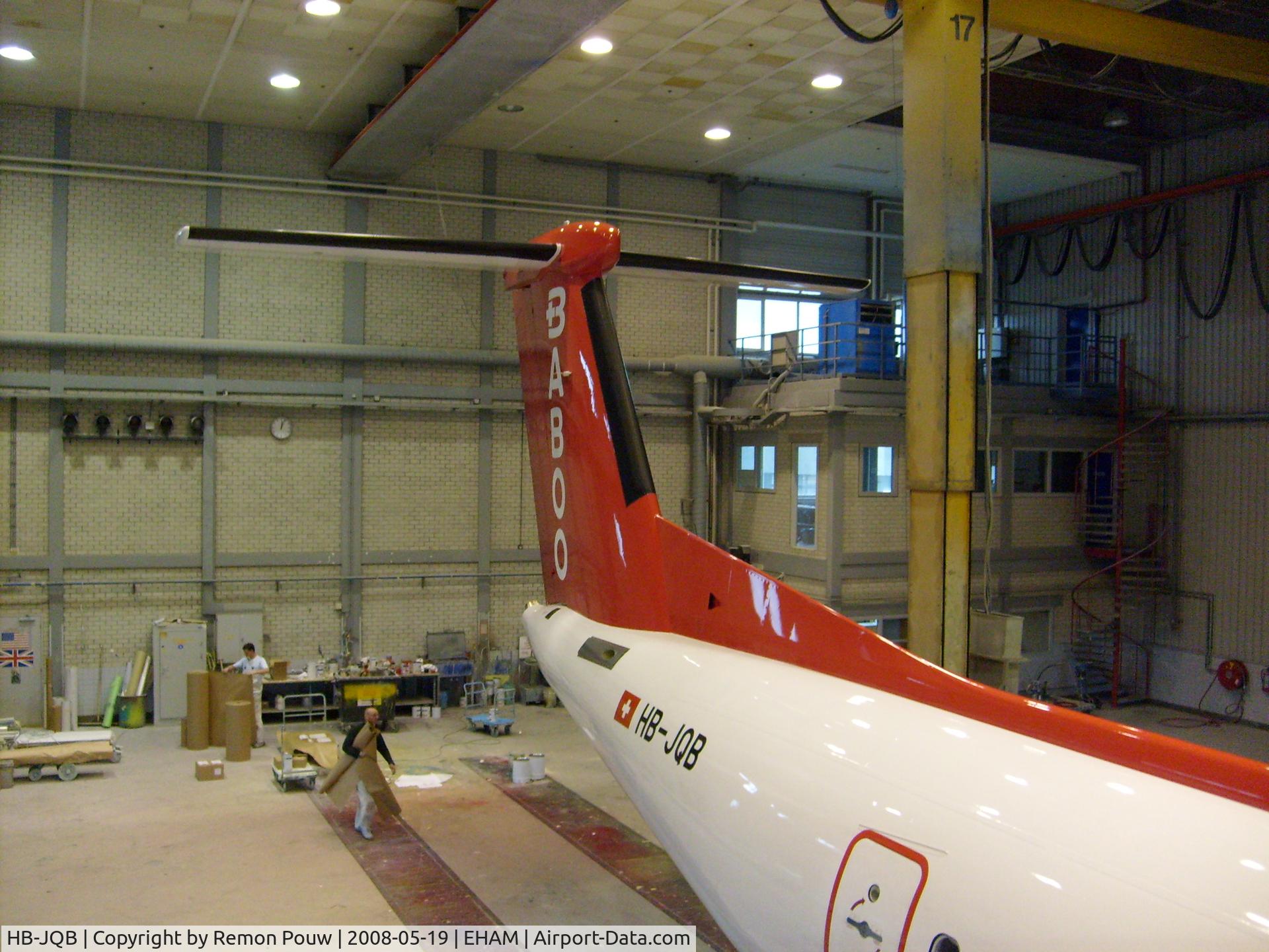 HB-JQB, 2007 De Havilland Canada DHC-8-402Q Dash 8 C/N 4175, This is one of the advantages of being an aircraft painter ;) Picture taken from the wing.