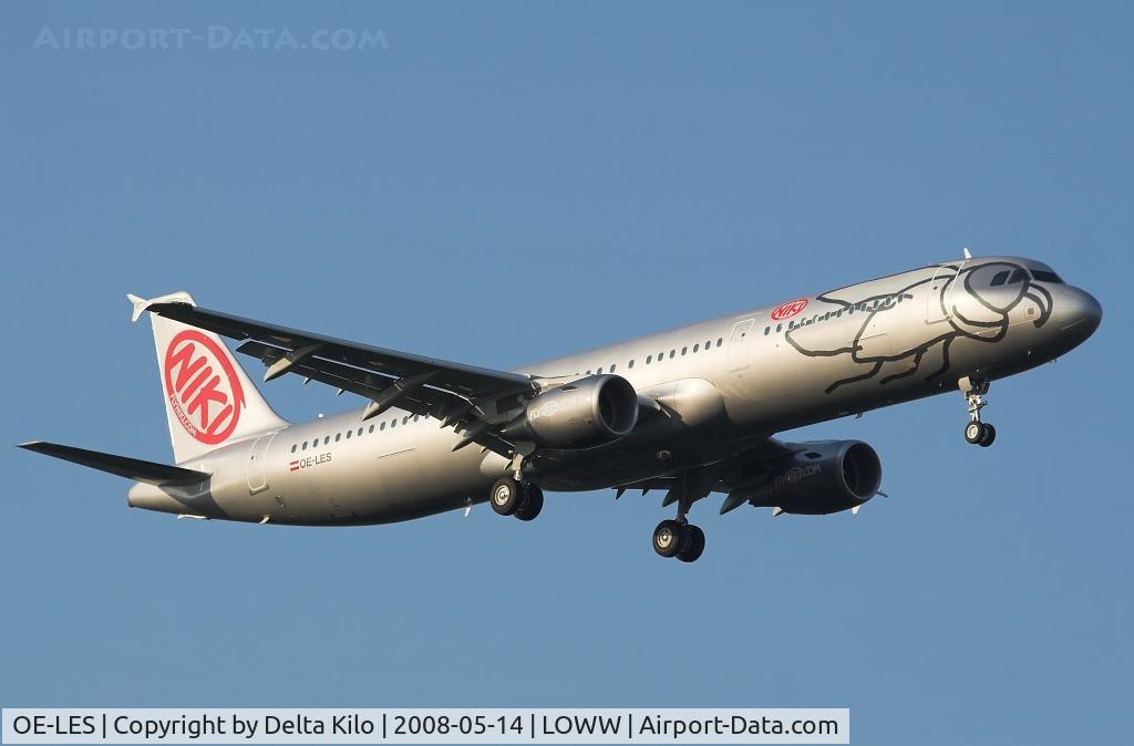 OE-LES, 2008 Airbus A321-211 C/N 3504, NIKIS new A321