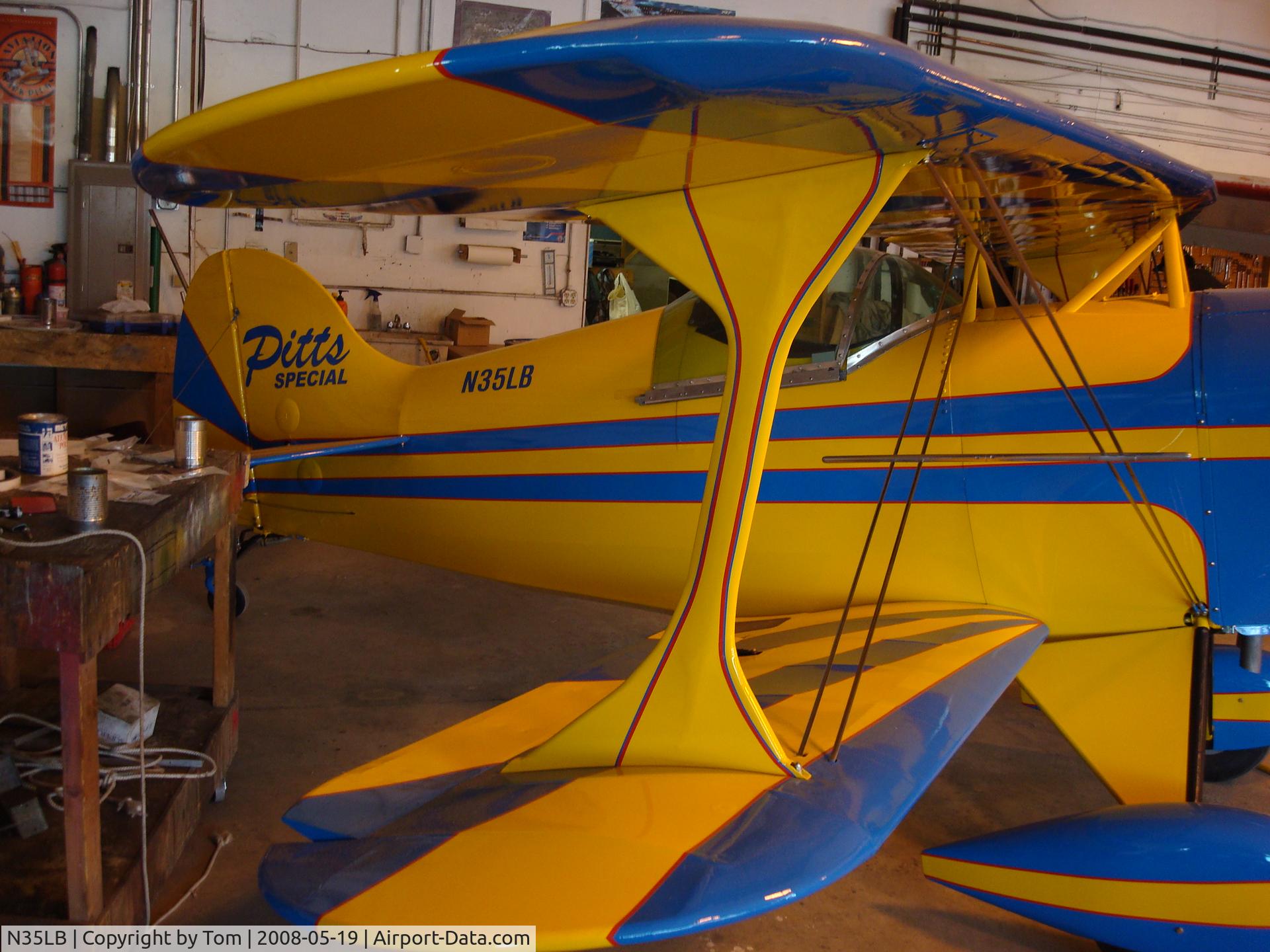 N35LB, 1973 Pitts S-1 Special C/N 1 (N35LB), Just rebuilt and ready for test flight