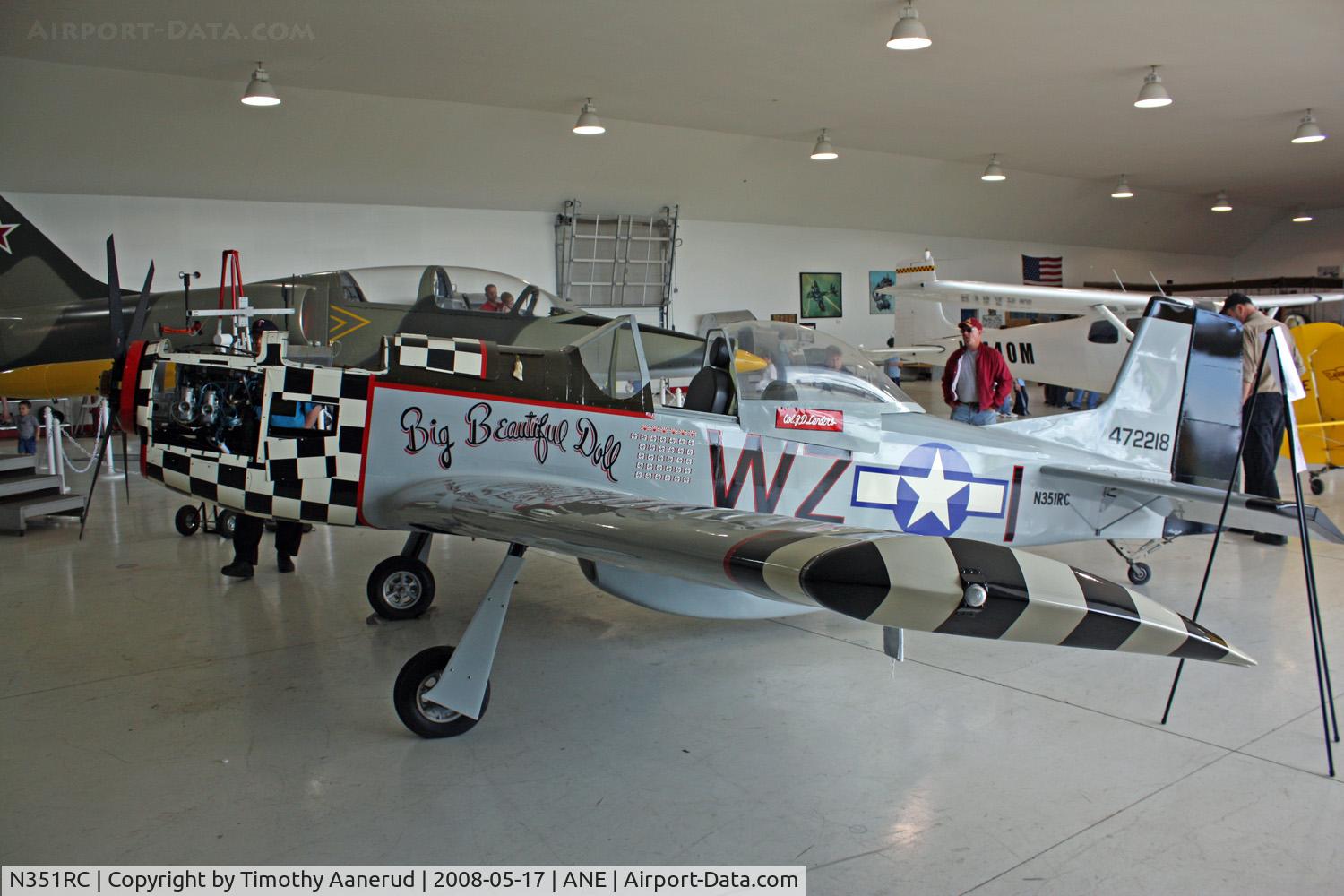 N351RC, 1951 Commonwealth CA-18 Mustang 22 (P-51D) C/N CACM-192-1517, American Wings Museum, registration number reserved/pending