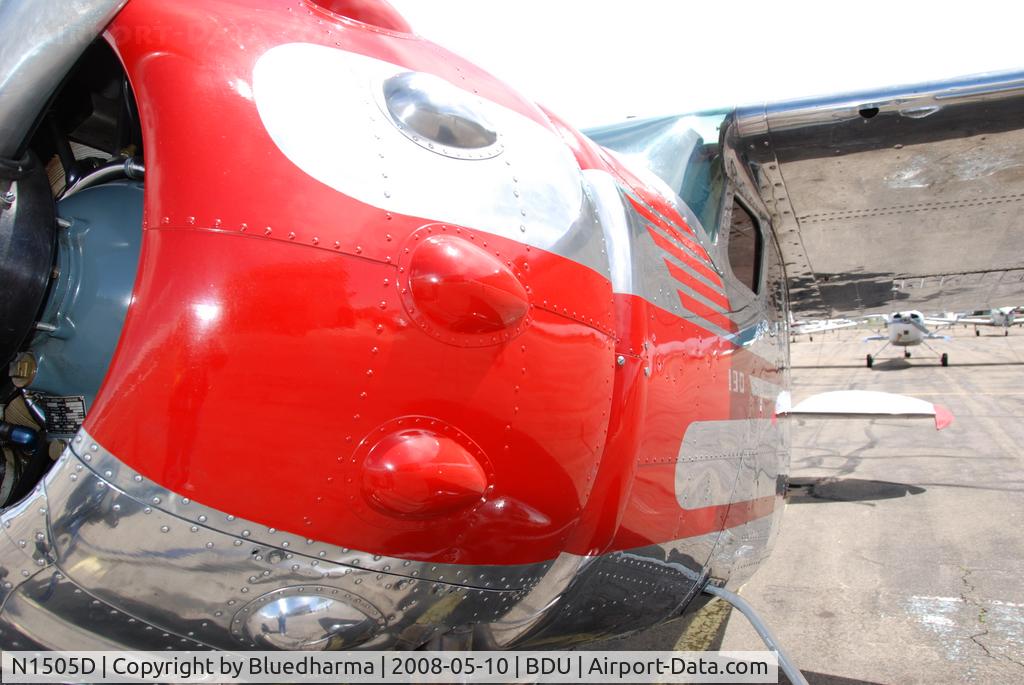 N1505D, 1951 Cessna 190 C/N 7727, Parked on display at Boulder's Open House 2008