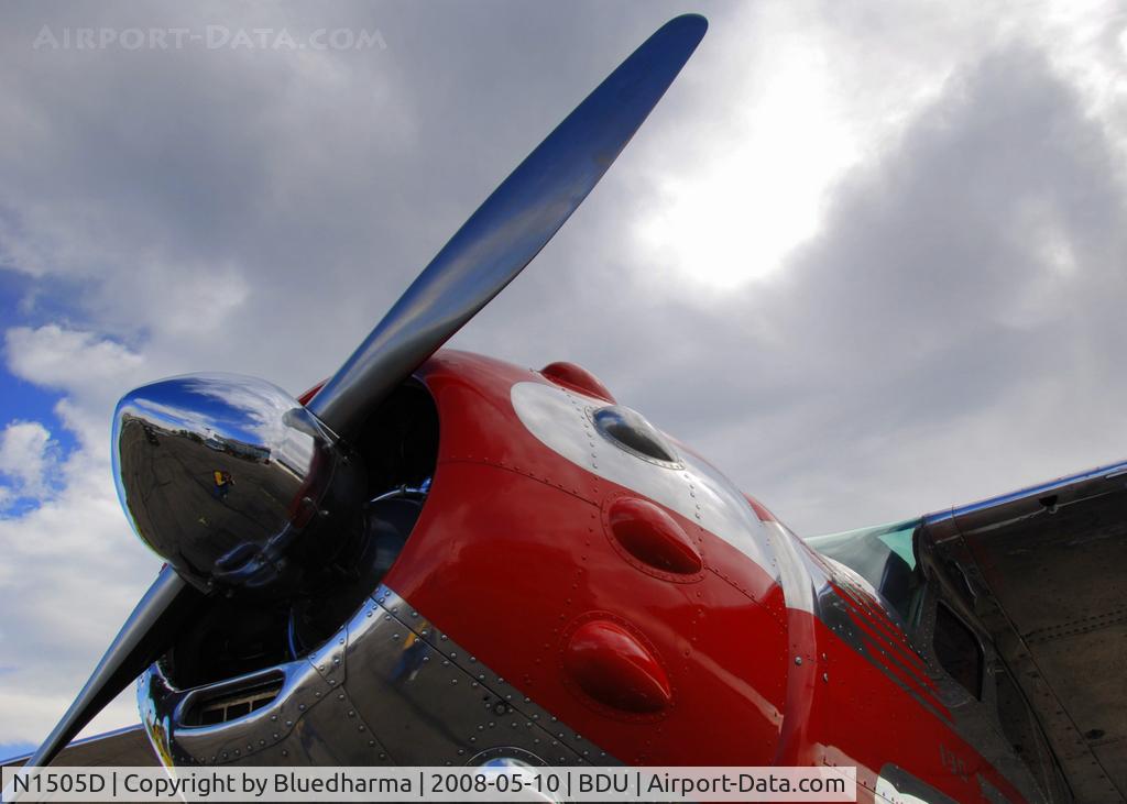 N1505D, 1951 Cessna 190 C/N 7727, Parked on display at Boulder's Open House 2008