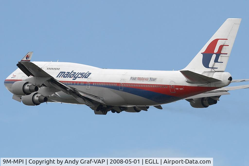 9M-MPI, 1996 Boeing 747-4H6 C/N 27672, Malaysia Airlines 747-400