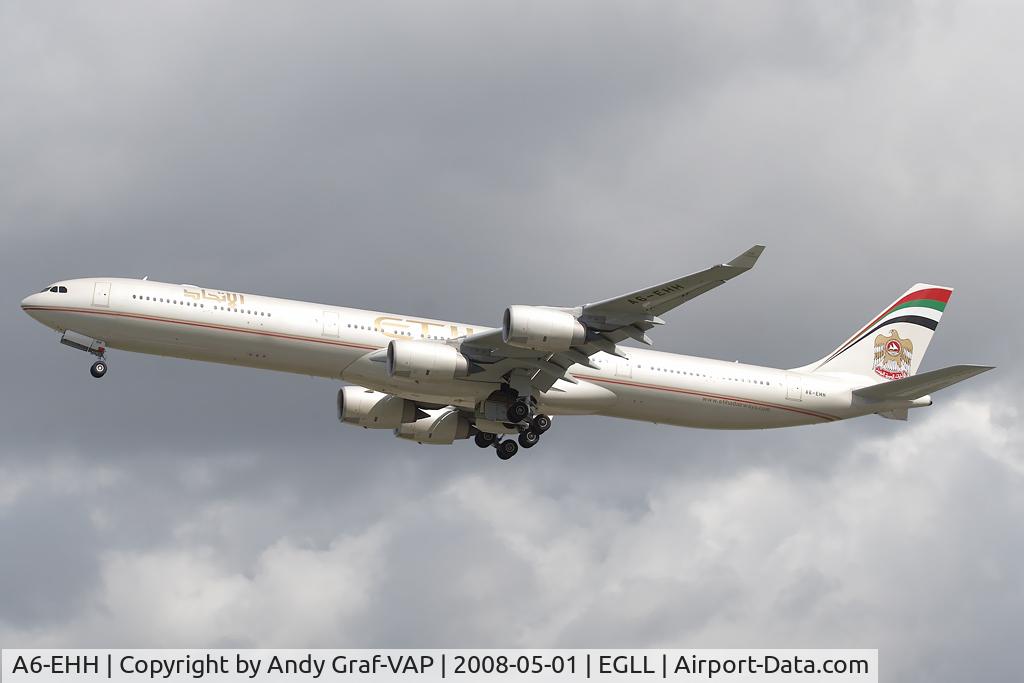 A6-EHH, 2007 Airbus A340-642X C/N 870, Ethiad Airlines A340-600