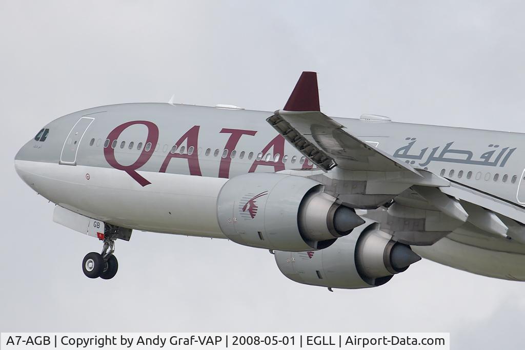 A7-AGB, 2005 Airbus A340-642X C/N 715, Qatar Airways A340-600
