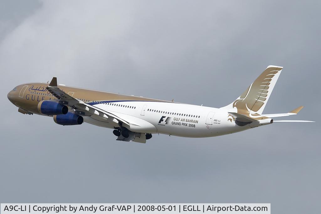 A9C-LI, 2003 Airbus A340-313 C/N 554, Gulf Air A340-300