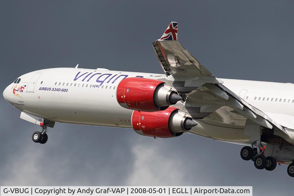 G-VBUG, 2007 Airbus A340-642 C/N 804, Virgin Atlantic A340-600