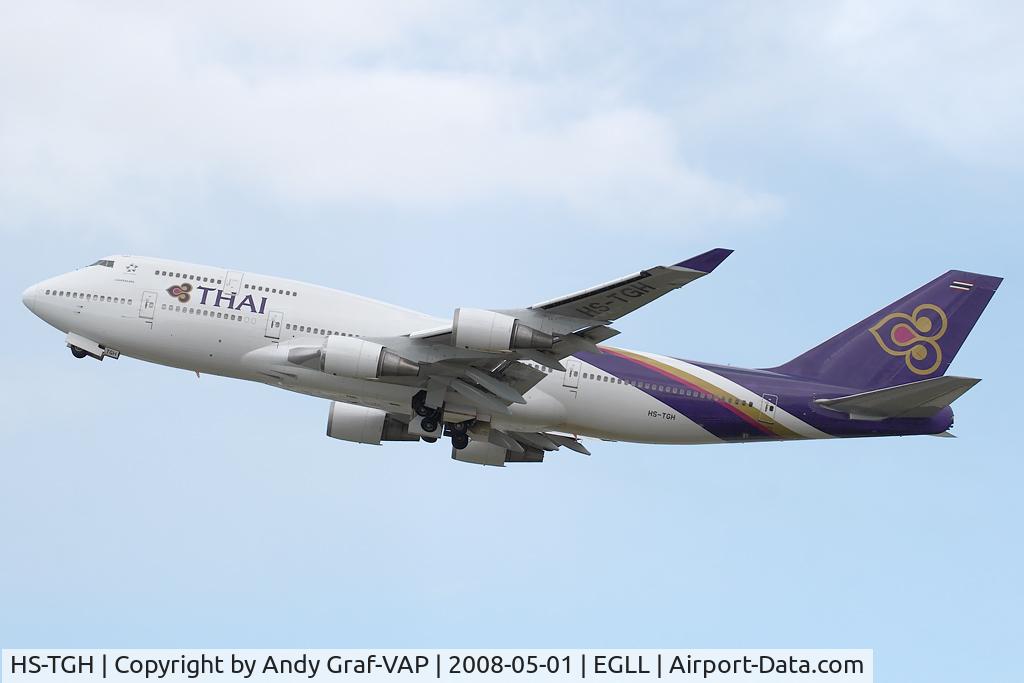 HS-TGH, 1989 Boeing 747-4D7 C/N 24458, Thai International 747-400