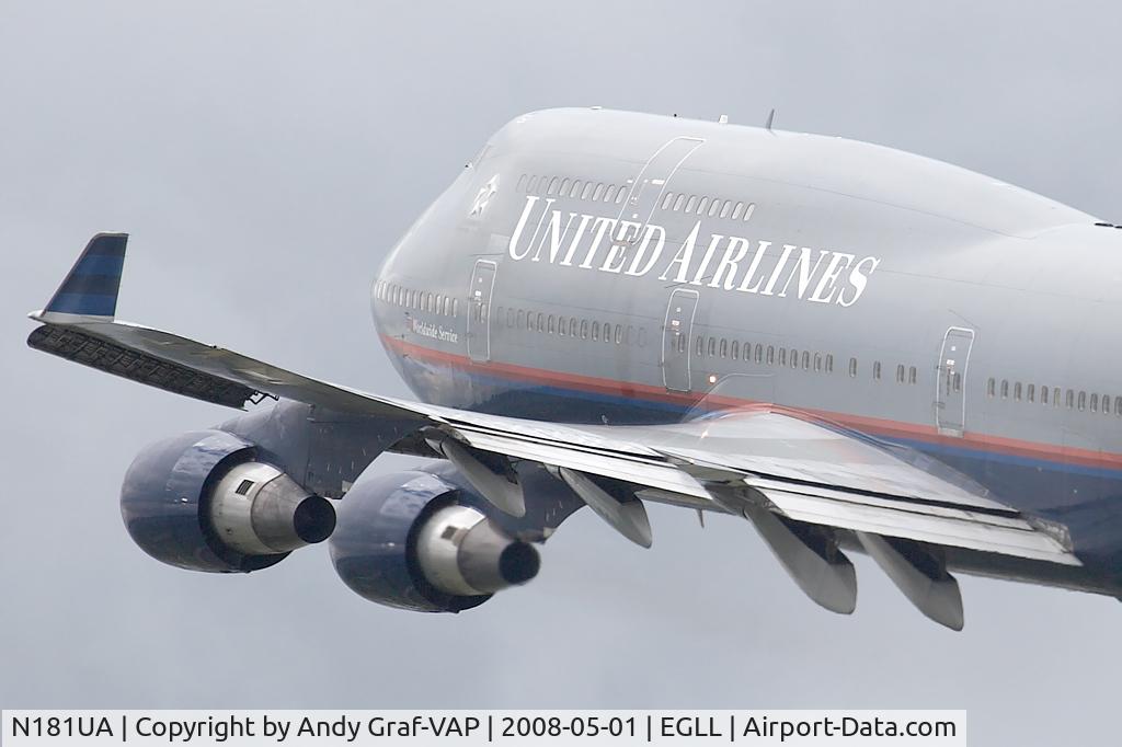 N181UA, 1991 Boeing 747-422 C/N 25278, United Airlines 747-400