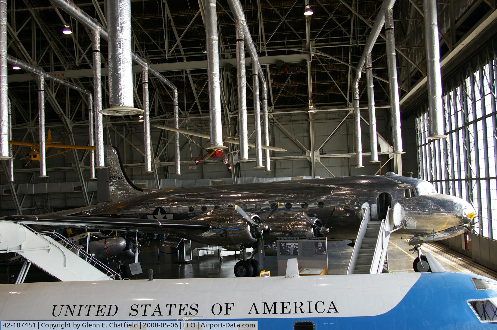 42-107451, 1942 Douglas VC-54C-5-DO Skymaster C/N 7470, Presidential bird, Sacred Cow, at the National Museum of the U.S. Air Force