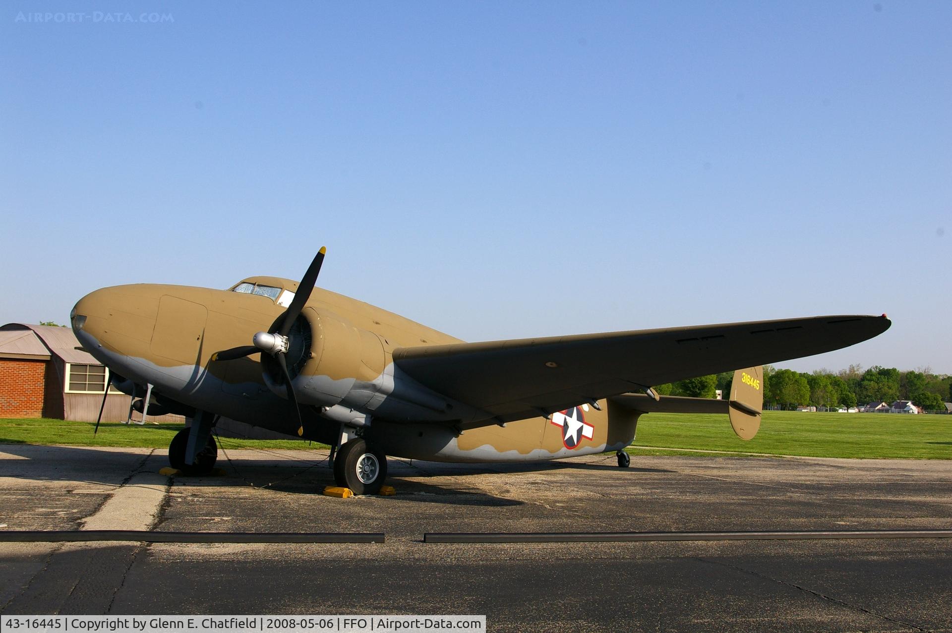 43-16445, 1943 Lockheed C-60A-5-LO Lodestar C/N 2606, Lodestar at the National Museum of the U.S. Air Force