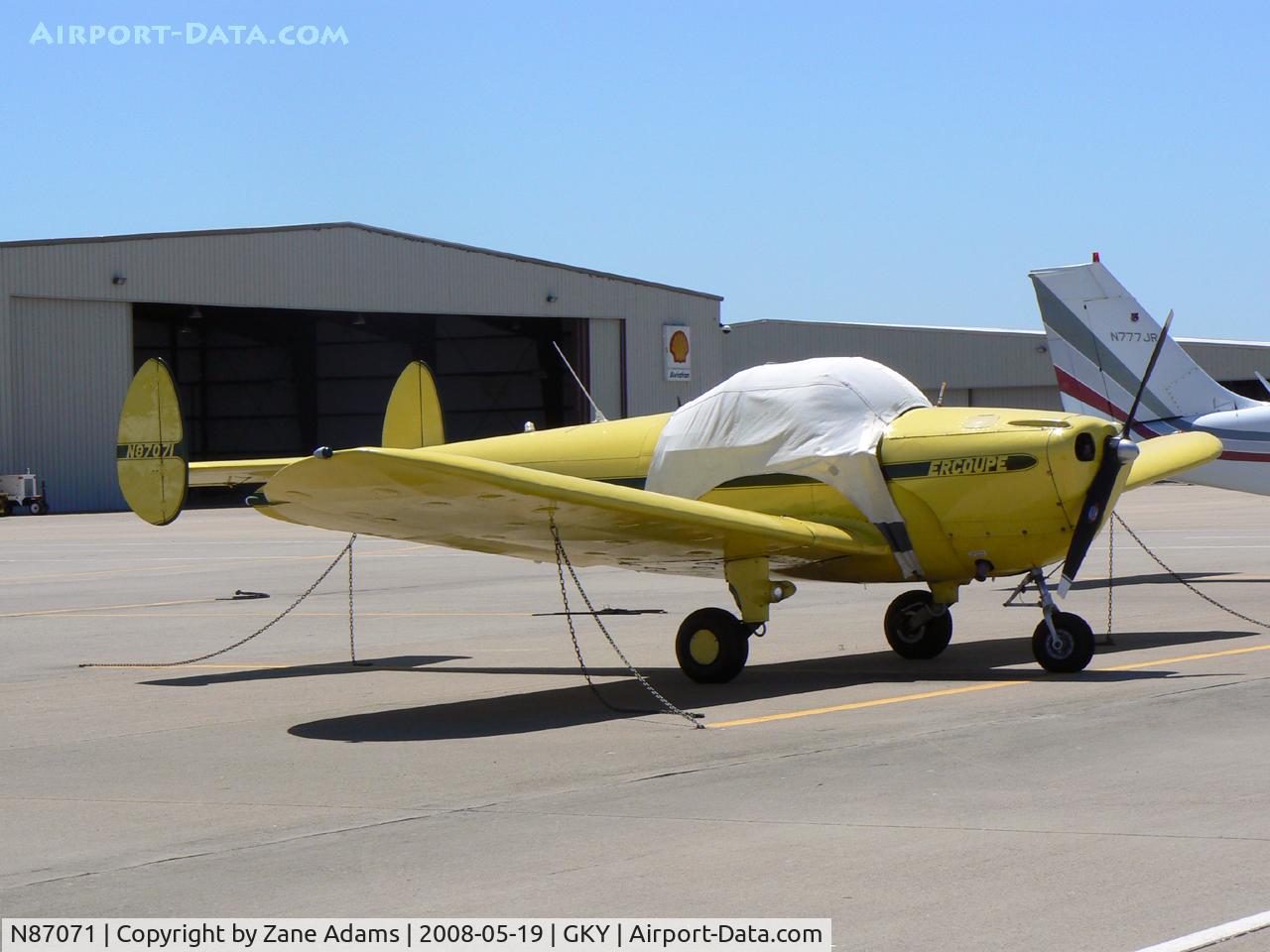 N87071, 1946 Erco 415C Ercoupe C/N 244, At Arlington Municipal