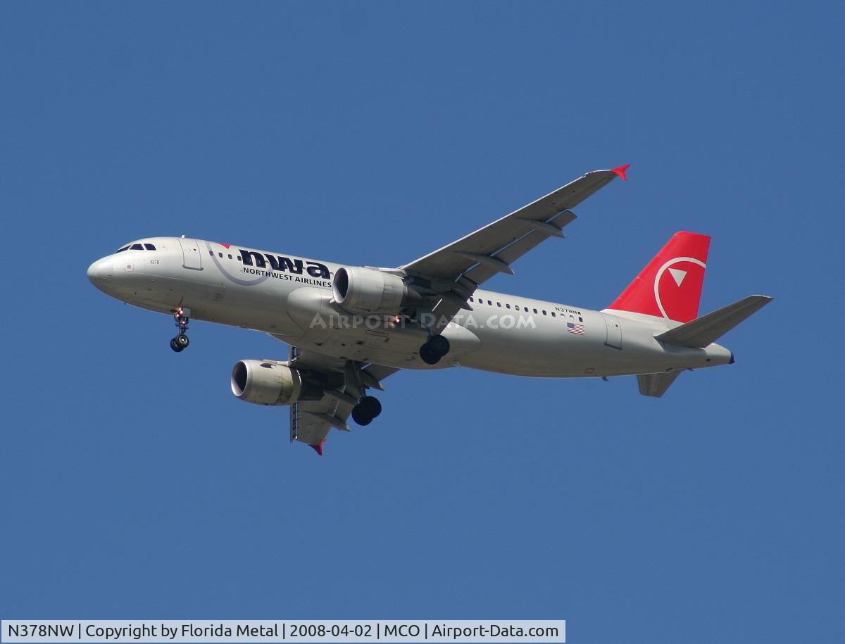 N378NW, 2003 Airbus A320-211 C/N 2092, Northwest