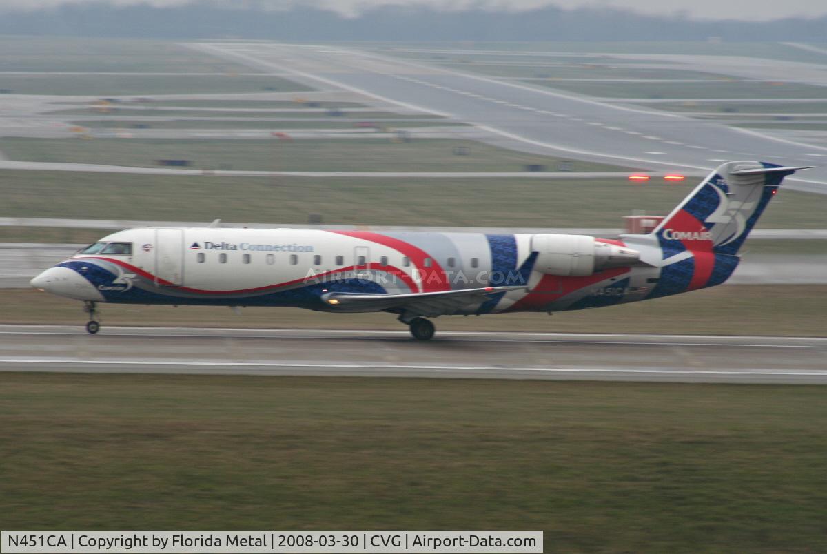 N451CA, 2001 Bombardier CRJ-200ER (CL-600-2B19) C/N 7562, Comair 25th Anniversary