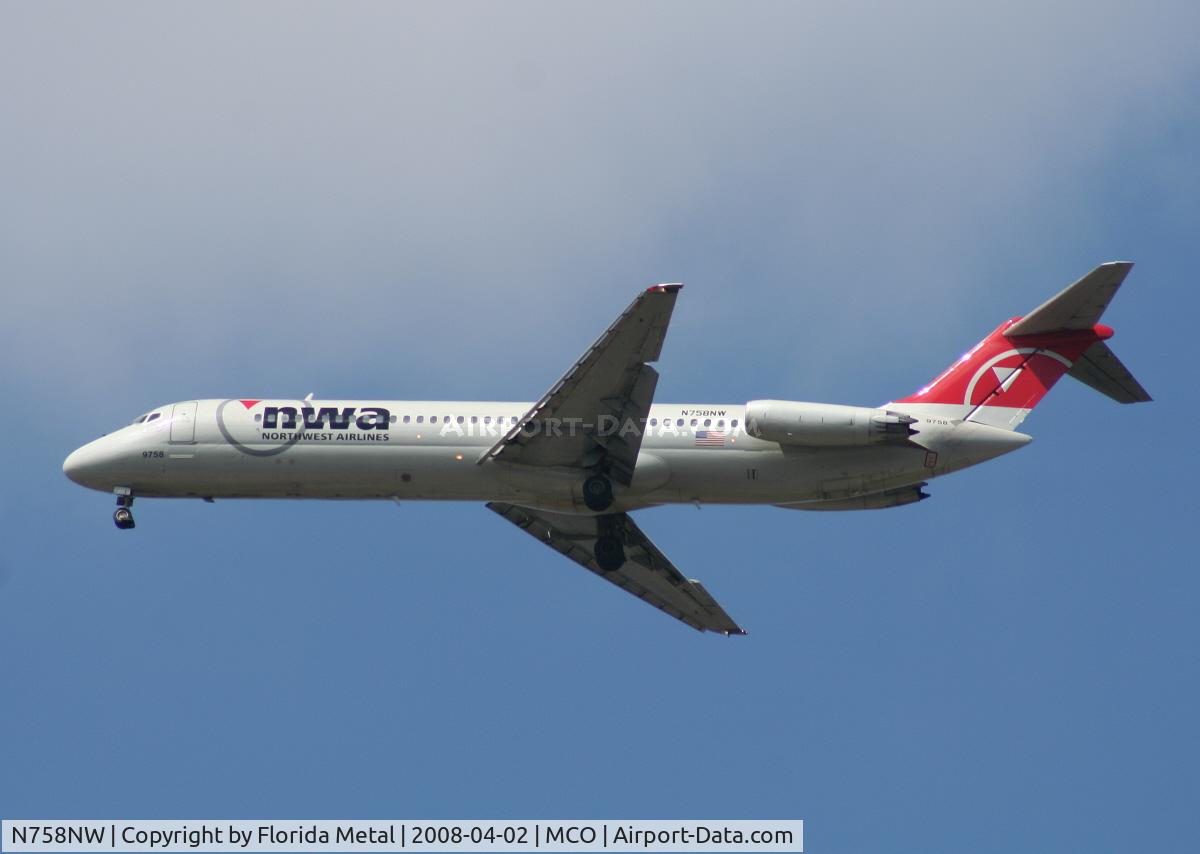 N758NW, 1968 Douglas DC-9-41 C/N 47286, Northwest