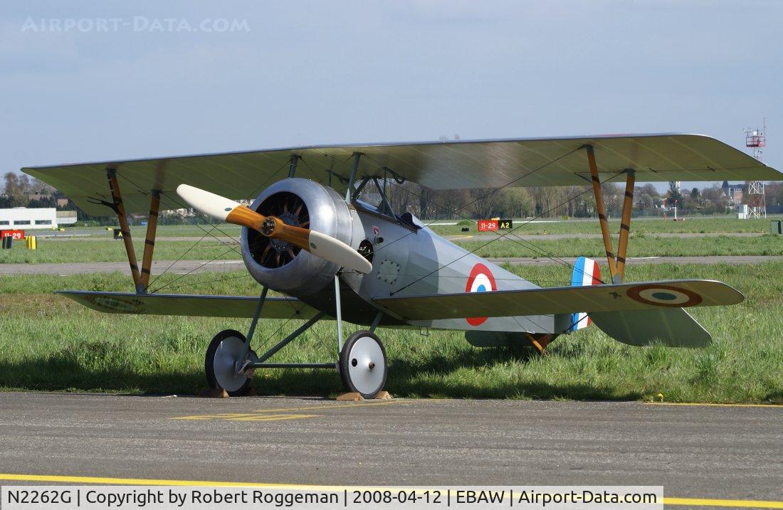 N2262G, 1993 Nieuport 24 Replica C/N CS007, Stampe-Vertongen Museum.Outdoor for an engine run.Replica Nieuport 24